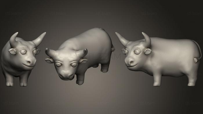 Статуэтки животных Metal Bull 2021